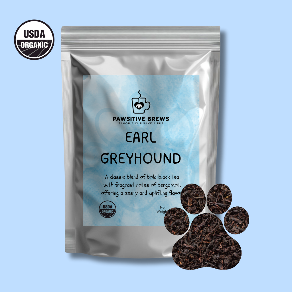 Earl Greyhound organic earl grey black tea by Pawsitive Brews