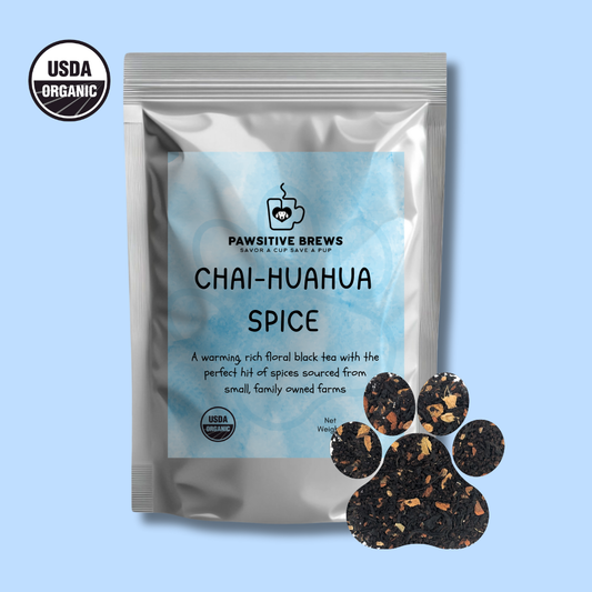 Chai-huahua Spice organic masala chai black tea by Pawsitive Brews