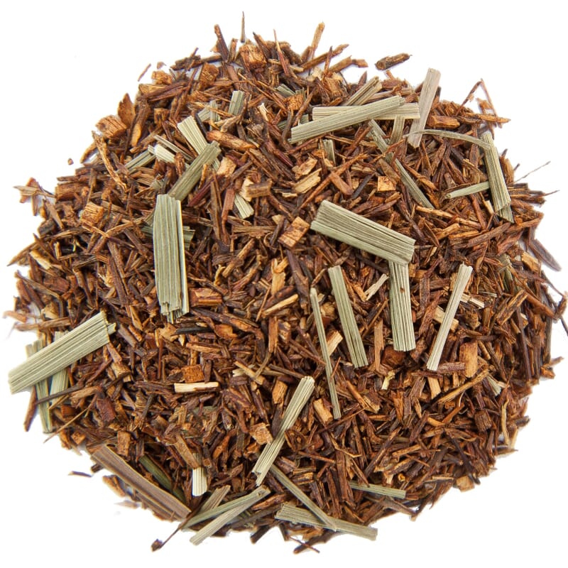 Caffeine-free peppermint rooibos herbal tea for digestion