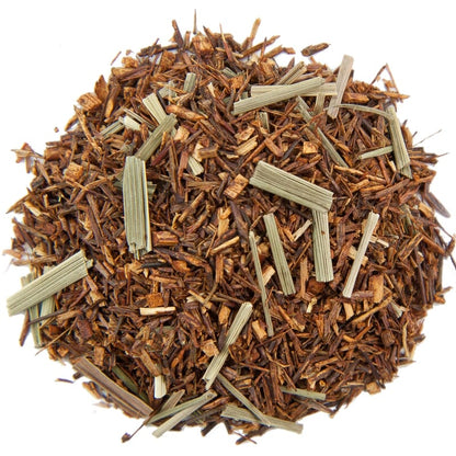 Caffeine-free peppermint rooibos herbal tea for digestion